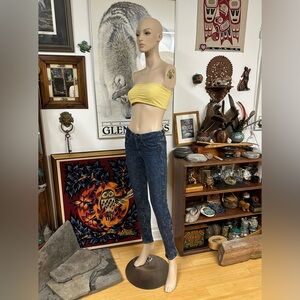 Blue Jeggings /Jean-Leggings